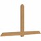 Ekena Millwork Eugene Smooth Timber Gable Bracket, Western Red Cedar, 96"W x 52"H x 3 1/2"D x 5 1/2"F, 13/12 Pitch GBW096X52X0406EUG00SWR - alternate 2